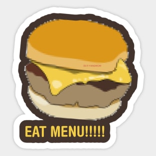 EAT MENU!!! Sticker